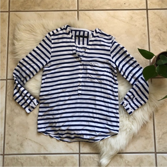 Zara Tops - Zara Striped Sailor Blouse